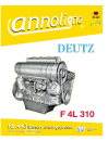 Deutz Diesel Motor Typ F4L 310 Bild- Bedienungsanleitung & Wartungsanleitung & Bild- Ersatzteilliste & Explosionszeichnungen - annoligno 443 -
